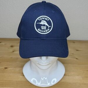 Tommy Bahama Navy‎ Marlin Logo Dad Hat Adjustable Strapback Cap NWOT